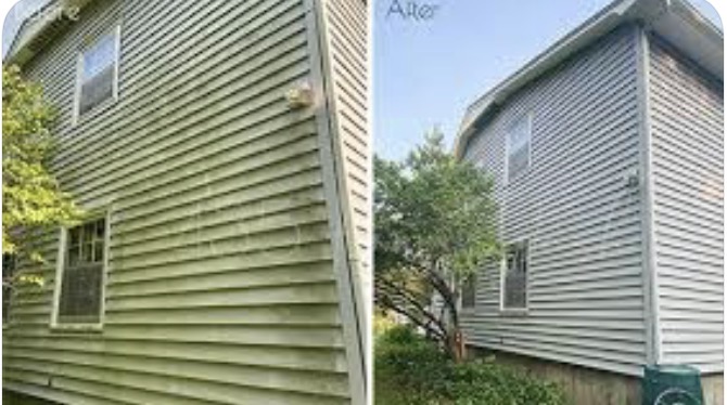 Before and after cleaning example one